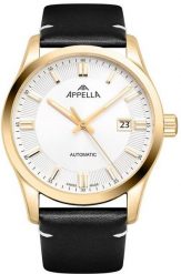 Zegarek męski Appella L70009.1213A czarny. Czarne zegarki męskie Appella. Za 2,980.00 zł.