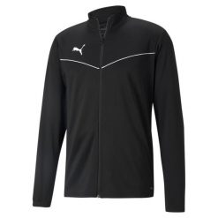 Bluza męska Puma teamRISE Training Poly Jacket czarna. Czarne bluzy nierozpinane męskie Puma, m, bez wzorów, sportowe, bez ramiączek, bez kaptura. Za 200.17 zł.
