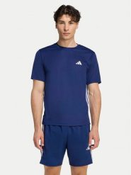 Adidas Koszulka techniczna Workout Essentials Base 3-Stripes KD0701 Granatowy Regular Fit. Niebieskie t-shirty sportowe męskie ADIDAS, m, bez wzorów, z syntetyku, sportowe, bez ramiączek. Za 129.99 zł.