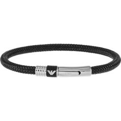 Emporio Armani Bransoletka schwarz. Czarne biżuteria dla mężczyzn Emporio Armani. Za 509.00 zł.