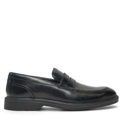Mokasyny Clarks. Czarne mokasyny męskie Clarks, bez zapięcia. Za 399.99 zł.