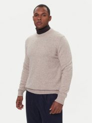 Barbour Sweter Essential Tisbury MKN0844ST51 Beżowy Regular Fit. Brązowe kardigany męskie Barbour, l, bez wzorów, z wełny, bez ramiączek. Za 489.99 zł.