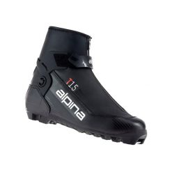 Buty narciarskie biegowe męskie Alpina T 15. Czarne buty do biegania męskie Alpina, na zimę, bez wzorów, bez zapięcia, narciarskie. Za 399.99 zł.