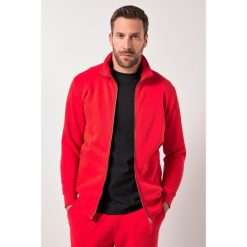 Męska Bluza dresowa stójka do 8XL. Czerwone bluzy nierozpinane męskie JAY-PI, m, bez wzorów, z bawełny, bez ramiączek, bez kaptura. Za 279.99 zł.