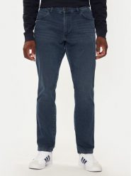 Wrangler Jeansy River 112356840 Granatowy Tapered Fit. Niebieskie jeansy męskie Wrangler, bez wzorów, z bawełny. Za 224.99 zł.