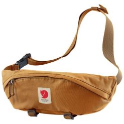 Torebka biodrowa Fjallraven Ulvo Hip Pack Large - red gold. Brązowe torby męskie na ramię Fjällräven, bez wzorów, sportowe. Za 279.99 zł.