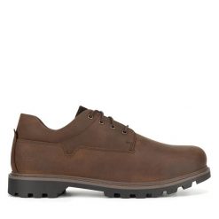 Półbuty Lasocki. Brązowe codzienne półbuty męskie Lasocki, bez wzorów, bez obcasa, bez zapięcia. Za 249.99 zł.