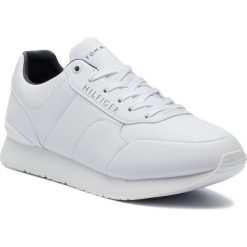 Sneakersy TOMMY HILFIGER - Corporate Leather Runner FM0FM02057 White 100. Buty sportowe na co dzień męskie Tommy Hilfiger. W wyprzedaży za 349.00 zł.