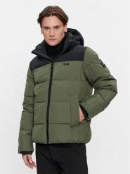 Calvin Klein Kurtka zimowa Crinkle K10K112227 Zielony Regular Fit. Zielone kurtki męskie Calvin Klein, na zimę, m, bez wzorów, z syntetyku, bez ramiączek, bez kaptura. Za 939.99 zł.