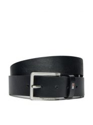 Tommy Hilfiger Pasek Męski Oliver Adj 3.5 AM0AM13020 Czarny. Czarne paski męskie Tommy Hilfiger, bez wzorów, ze skóry. Za 149.99 zł.