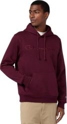 Champion Bluza męska Hooded Sweatshirt bordowa 220271 RS522 2XL. Czerwone bluzy nierozpinane męskie CHAMPION, m, bez wzorów, bez ramiączek, bez kaptura. Za 248.99 zł.