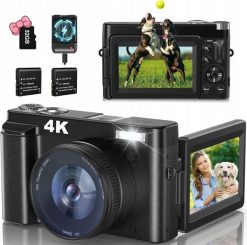 Aparat cyfrowy kompaktowy 4K karta 32 G 48 MP. Aparaty kompaktowe Rollei. Za 1,133.16 zł.