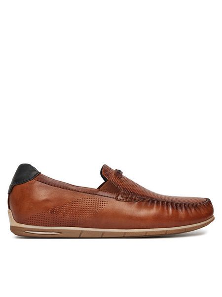 Bugatti Mokasyny 325-A2X6G-4000 Brązowy. Brązowe mokasyny męskie Bugatti, ze skóry, bez zapięcia. Za 229.99 zł.