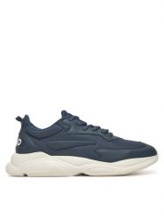 HUGO Sneakersy Leon 50536960 Granatowy. Niebieskie buty sportowe na co dzień męskie Hugo, m, bez wzorów, z materiału, bez ramiączek, bez kaptura. Za 439.99 zł.