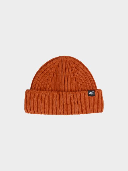 4F Czapka dokerka zimowa męska Uniwersalny. Brązowe czapki męskie 4f, na zimę, bez wzorów, ze splotem. W wyprzedaży za 4.99 zł.