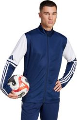 Bluza męska adidas Squadra 25 Training granatowo-biała JD2978 XL. Białe bluzy nierozpinane męskie ADIDAS, m, bez wzorów, bez ramiączek, bez kaptura. Za 115.41 zł.