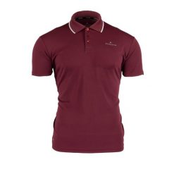 Koszulka męska polo Nert 1. Brązowe koszulki polo męskie Bergson, l, bez wzorów, sportowe, bez kołnierzyka, bez ramiączek. Za 69.00 zł.