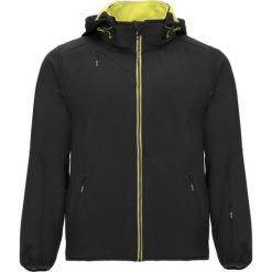 Męska Kurtka Soft Shell Siberia. Czarne kurtki męskie ROLY, m, bez wzorów, sportowe, bez ramiączek, bez kaptura. Za 185.99 zł.