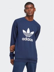 Adidas Bluza Adicolor Classics Trefoil Crewneck Sweatshirt IA4853 Niebieski Regular Fit. Niebieskie bluzy nierozpinane męskie ADIDAS, m, bez wzorów, z bawełny, bez ramiączek, bez kaptura. Za 279.99 zł.