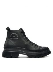 KARL LAGERFELD Trapery KL25234 Czarny. Czarne buty zimowe męskie KARL LAGERFELD, bez wzorów, ze skóry, bez obcasa, bez zapięcia. Za 839.99 zł.