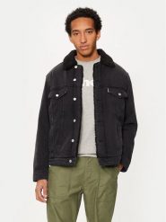 Schott NYC Kurtka jeansowa TRUCKSHERPA Szary Regular Fit. Szare kurtki męskie Schott NYC, m, bez wzorów, z bawełny, bez ramiączek, bez kaptura. Za 309.99 zł.