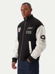 Tommy Hilfiger Kurtka bomber MW0MW42581 Czarny Regular Fit. Czarne kurtki męskie Tommy Hilfiger, l, bez wzorów, z wełny, bez ramiączek, bez kaptura. Za 2,489.00 zł.