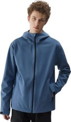 Kurtka męska softshell 4F M324 denim 4FWSS25TSOFM324 32S XL. Kurtki męskie 4f, m, bez wzorów, z denimu, bez ramiączek, bez kaptura. Za 219.89 zł.