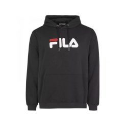 Bluza z kapturem Fila Barumini. Czarne bluzy nierozpinane męskie Fila, m, bez wzorów, z bawełny, bez ramiączek, z kapturem. Za 139.99 zł.