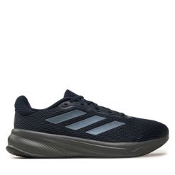Buty do biegania adidas. Niebieskie buty do biegania męskie ADIDAS, bez wzorów, bez zapięcia, do biegania. Za 209.99 zł.