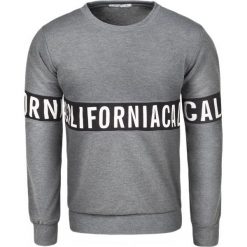 Bluza męska grafitowa Recea. Szare bluzy nierozpinane męskie Recea, l, bez wzorów, z bawełny, bez ramiączek, bez kaptura. Za 49.99 zł.