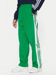 Adidas Spodnie dresowe Adibreak JP3762 Zielony Regular Fit. Zielone spodnie dresowe męskie ADIDAS, bez wzorów, z dresówki. Za 209.99 zł.