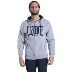 Męska zapinana na zamek bluza z kapturem Leone 1947 Apparel. Szare bluzy z kapturem męskie LEONE 1947 APPAREL, l, bez wzorów, z tkaniny, z kapturem. W wyprzedaży za 154.80 zł.