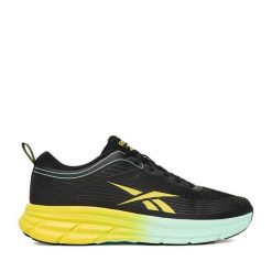 Buty do biegania Reebok. Czarne buty do biegania męskie Reebok, bez wzorów, bez zapięcia, do biegania. Za 249.99 zł.