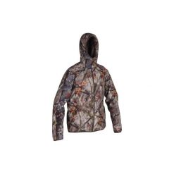 Kurtka myśliwska Imper Light 500 camo BROWN. Brązowe kurtki męskie SOLOGNAC, z tkaniny. Za 199.99 zł.