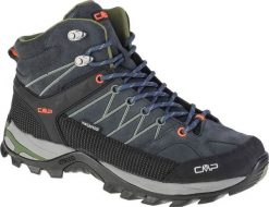 Buty trekkingowe męskie CMP Rigel Mid Trekking Shoe Wp Antracite/Torba r. 42 (3Q12947-51UG). Buty trekkingowe męskie CMP, bez wzorów, bez obcasa, bez zapięcia. Za 410.57 zł.