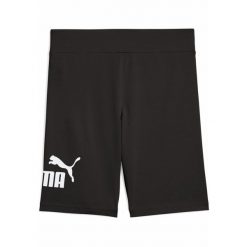 Młodzieżowe krótkie legginsy ESS z logo No. 1 PUMA Black. Czarna legginsy męskie Puma, m, bez wzorów, z gumy, krótkie, na jogę i pilates. Za 89.00 zł.