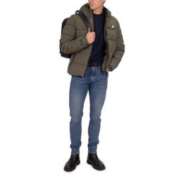 Kurtka z kapturem Superdry Sports. Brązowe kurtki męskie Superdry., m, bez wzorów, z puchu, bez ramiączek, z kapturem. Za 379.00 zł.