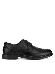 Sergio Bardi Półbuty MF1651-1Z Czarny. Czarne eleganckie półbuty męskie Sergio Bardi, ze skóry, wizytowe, bez obcasa, bez zapięcia. Za 159.99 zł.