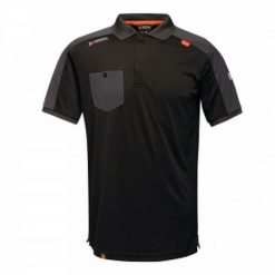 Koszulka Polo Męska. Czarne koszulki polo męskie Regatta, l, bez wzorów, bez kołnierzyka, bez ramiączek. Za 98.99 zł.