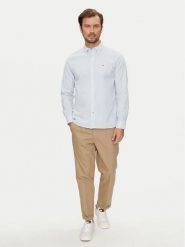 Tommy Hilfiger Koszula Oxford MW0MW25037 Błękitny Regular Fit. Niebieskie koszule męskie Tommy Hilfiger, m, bez wzorów, z bawełny, bez kołnierzyka, bez ramiączek. Za 239.99 zł.