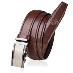 Skórzany pasek BETLEWSKI AUTO-LIC30 BR 95_K3 brązowy. Brązowe paski męskie Betlewski, bez wzorów, z materiału. Za 99.00 zł.