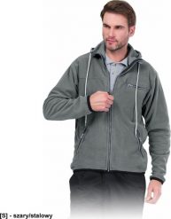 R.E.I.S. POLAR-HOOD - bluza polarowa z kapturem zapinana na suwak, 100% poliester, 290 g/m - szary/stalowy 2XL. Szare bluzy rozpinane męskie R.E.I.S., m, bez wzorów, z polaru, bez ramiączek, z kapturem. Za 77.36 zł.
