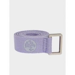 Pasek do jogi Manduka Unfold 182cm - Lawendowy, naturalna bawełna. Niebieskie paski męskie MANDUKA, bez wzorów, z bawełny, sportowe. Za 79.99 zł.