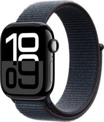 Smartwatch Apple Watch 10 GPS 42mm Jet Black Alu Sport Loop Granatowy (null). Czarne zegarki smartwatch Apple. Za 1,967.00 zł.