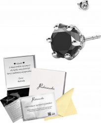 Radziszewska Jewellery Kolczyk Męski Cyrkonia Czarna SREBRO 925 Prezent Sztyfty DEDYKACJA GRATIS. Czarne biżuteria dla mężczyzn Radziszewska Jewellery, z cyrkonią, srebrne. Za 81.00 zł.