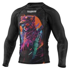 Koszulka sportowa męska Rashguard do MMA EXTREME HOBBY CYBER ANIMALS. Czarne bielizna termoaktywna męska EXTREME HOBBY, m, bez wzorów, z bawełny, bez ramiączek, do biegania. Za 209.00 zł.