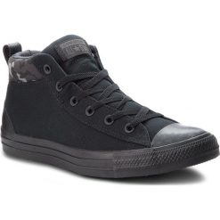 Trampki CONVERSE - Ctas Street Mid 161464C Black/Almost Black/Black. Czarne trampki męskie Converse, z gumy, sportowe. W wyprzedaży za 219.00 zł.