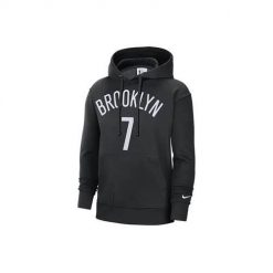 Bluza sportowa męska Nike Nba Brooklyn Nets Kevin Durant. Czarne bluzy nierozpinane męskie Nike, m, bez wzorów, sportowe, bez ramiączek, z kapturem. Za 454.00 zł.