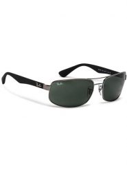 Ray-Ban Okulary przeciwsłoneczne RB3445 0RB3445 004 Czarny. Czarne okulary przeciwsłoneczne męskie Ray-Ban, bez wzorów, z syntetyku. Za 519.99 zł.