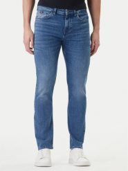 BOSS Jeansy P-Delaware 50555220 Granatowy Slim Fit. Niebieskie jeansy męskie Boss, bez wzorów, z bawełny. Za 759.99 zł.